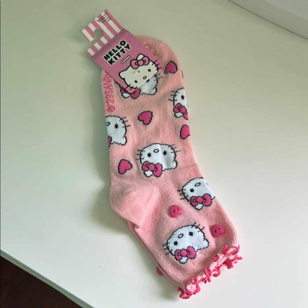 Hello Kitty Pink Ankle Socks